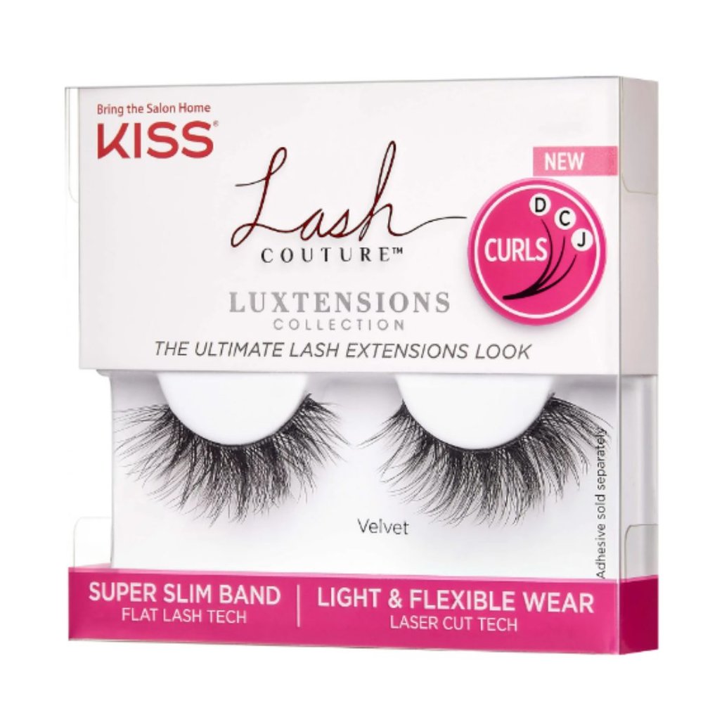 KISS Lash Couture LuXtensions Strip Lashes, ‘Velvet’, 1 Pair